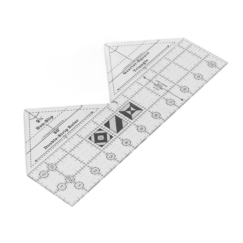 90 Degree Ruler, 10 Inch 90 Degree Double Strip Ruler