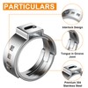 PEX Cinch Clamp Rings Kit (85 PCS), 5 Sizes in