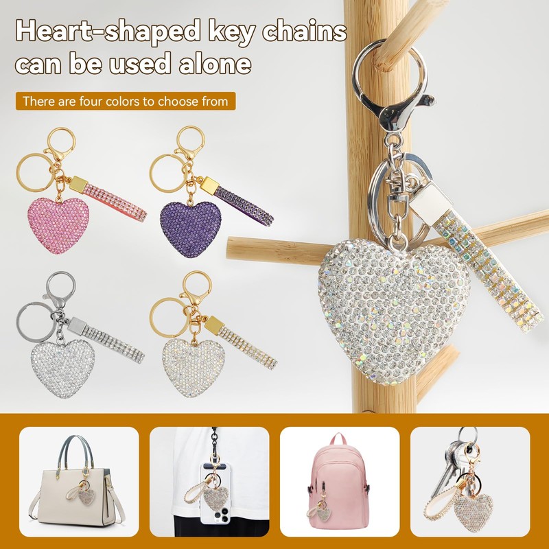 Nomiyo 5 Button Key Fob Cover with Diamond, Compatible with