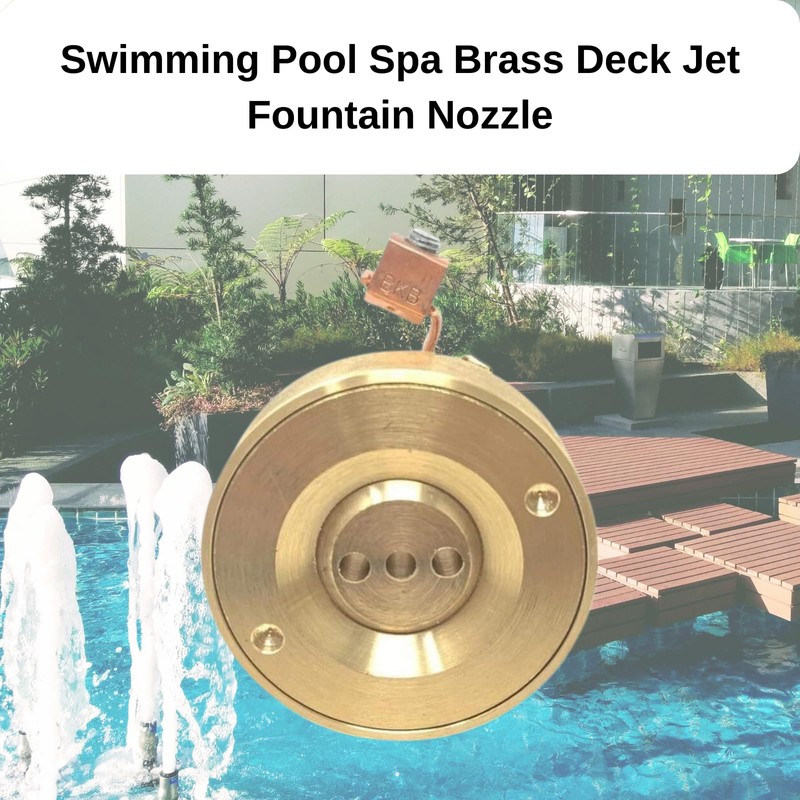 3 Hole Swimming Pool Spa Brass Deck Jet Fountain Nozzle