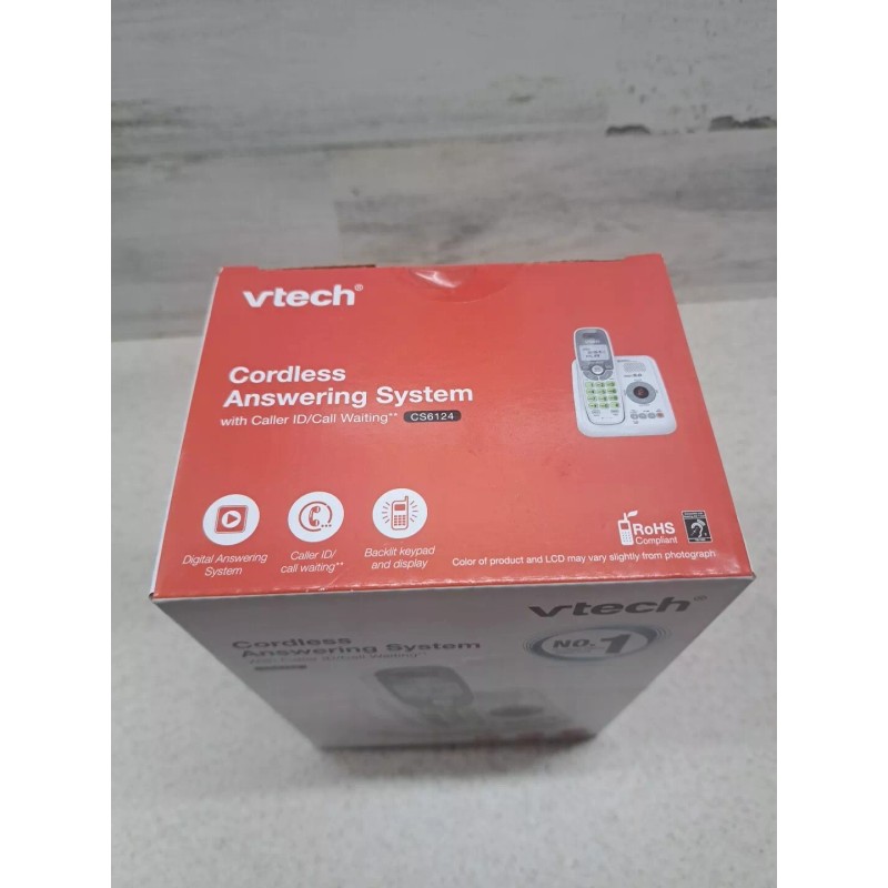 VTECH *CS6124* 1 HANDSET CORDLESS DIGITAL ANSWERING SYSTEM WHITE