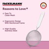 Fackelmann strainer, kitchen sieve made of stainless steel, fine mesh
