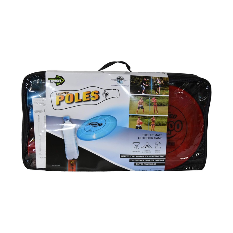 water sports Deluxe Light Up Pole Game with Frisbee Disc