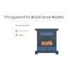 Replacement Quadra-Fire Fiberboard Baffles for Wood Stoves - Set of
