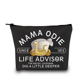 Mama Odie Snake Inspired Makeup Bag Zipper Frogs Movie Fans Gift Tiana Princess Mama Odie Bag EU Cosmetic Bag with Print, Mama Odie Bag Eu, Cosmetic bag with print