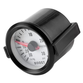 Universal Boost Pointer Gauge Vacuum Pressure Meter 0-30PSI Blue LED Dial 52mm Dia Cars Motors