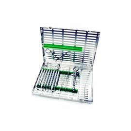 Hu-Friedy IM4169 Signature Series 16 Instrument Cassette with Accessory Area, Large, Green