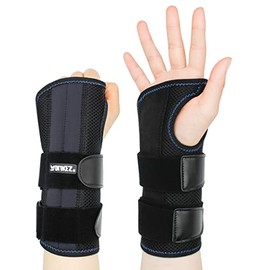 Ewtto 2 Piezas Muñequera para el Pulgar, 1 Par Soporte De Muñeca ajustable para Hombres, Mujeres Y Niños, Férula Estabilizadora de Muñeca Artritis, Tendinitis, Esguinces, Transpirable, Correa Compresión el Túnel Carpiano, Pulgar, Mano