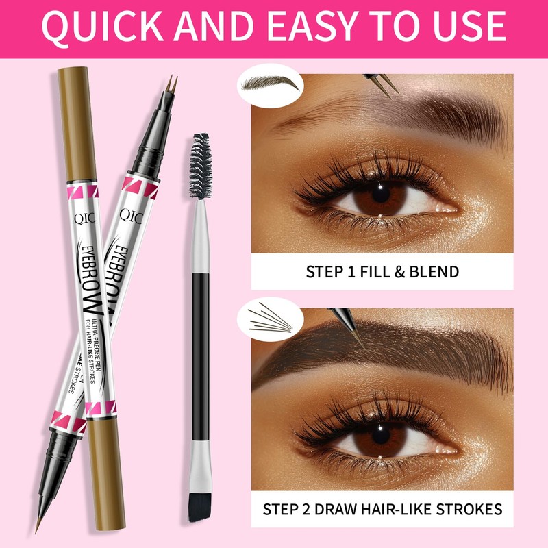 2 in 1 Eyebrow Pencil, Eyebrow Pencil with Two Ends