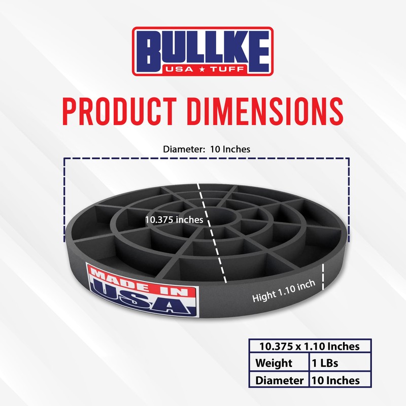 USA Made Pier Pads 10" Deck Blocks (1-Pack) – Heavy-Duty