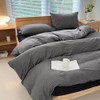 NSNLGSGC Single Duvet Cover Set, Plaid Duvet Cover Single Bed