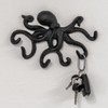 Woodside 6 Hook Cast Iron Wall Mounted Octopus Coat Hanging