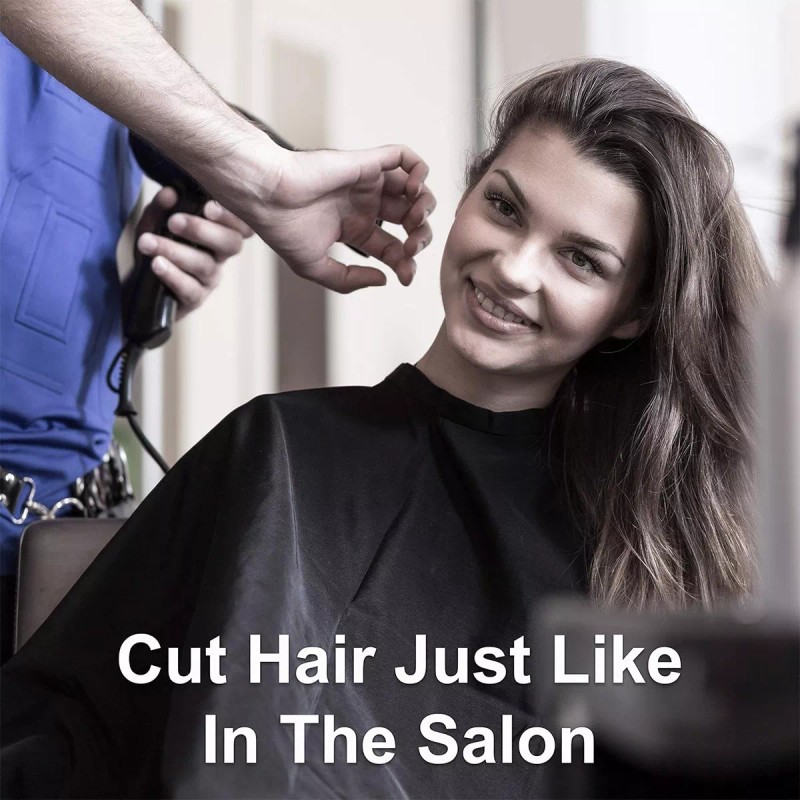 GEQIO Capas De Corte De Pelo Mandil Peluqueria Impermeable 4pzs