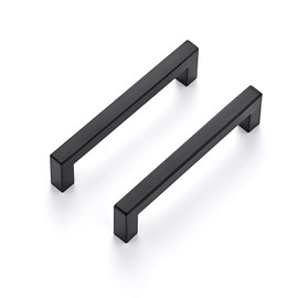 Ravinte 30 Pack Square Bar Kitchen Cabinet Handles Matte Black Cabinet Pulls Drawer Pulls with 5 Inch Hole Center Kitchen Handles Hardware for Drawer Dresser and Cupboard