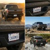 2 Pack License Plate Frames (USA American Flag Design) -