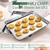 Baking Sheets Set of 2, HKJ Chef Cookie Sheets 2