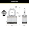 Master Lock M15XDLF Magnum Heavy Duty Padlock with Key, 1