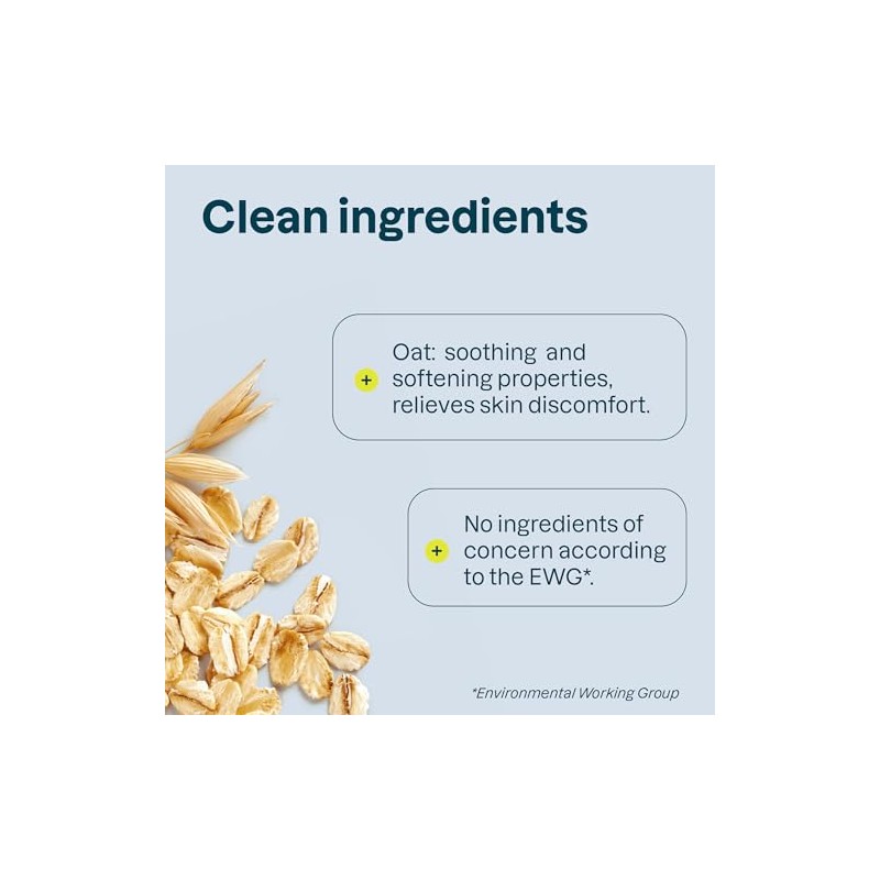 ATTITUDE Body Cream for Sensitive Skin with Oat, EWG Verified,