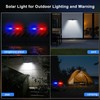 Aolyty Solar Strobe Lights, Outdoor 3 Work Modes, Waterproof Wall