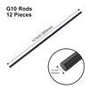 Black 1/4 inch Round Rod Garolite G10 Fiberglass Material Stick