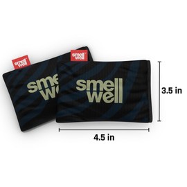 SmellWell - 4-Pack Scented Shoe Deodorizer Inserts - Odor Eliminators - Activated Bamboo Charcoal + Minerals - Natural Freshenes for shoes, bags, gloves - 8 x 1.8oz Original Size Green Camo