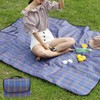 LYNTYAOU Waterproof Picnic Blanket, Outdoor Extra Large Picnic Mat with
