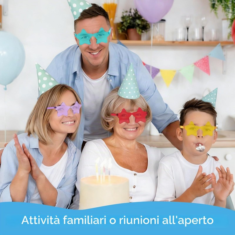 BIRDDIE Occhiali da sole Occhiali da festa (12 PCS occhiali