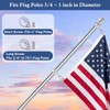 NQ Flag Pole Rotating Rings for 3/4~1 Inch Diameter Flag