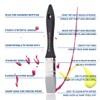 Barvotti Silicone Color Shaper Brush (Mottler) - a Flat Sharp-Edged