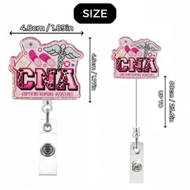 2 piezas RN BSN - Insignia de enfermería para socio y RN BSN - Insignia de enfermería escalable con clip de identificación de enfermería, tarjeta de identificación con nombre de enfermería, accesorios