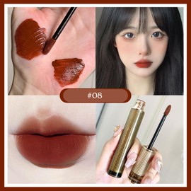 METYSUR リップティント ツヤ長時間持続 高発色 色落ちしない マスク つかない 口紅 潤い 保湿 ロングラスティングウォーターティント 通勤/デート用(08 ビターオレンジ)