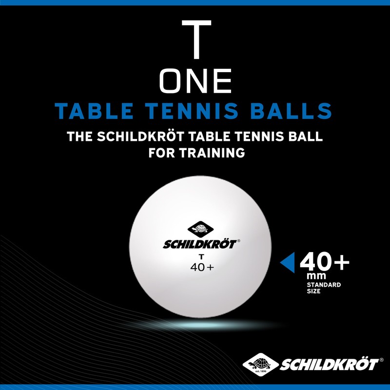 Donic Schildkrot Unisex's 1-T One Poly 40+ Training Ball, Multi-Colour,