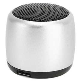 Mini Bluetooth Speaker, Portable Speakers with HD Sound Heavy Subwoofer, USB Rechargeable Small Tiny Speaker for Outdoor Indoor (Silver)