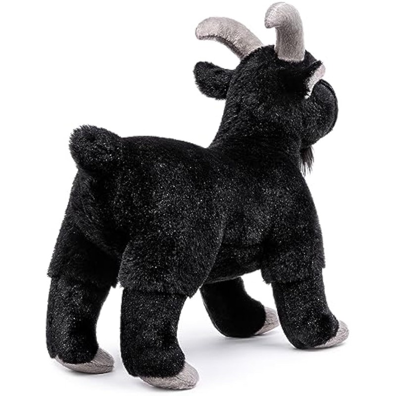 BABY FRANKIEZHOU Black Goat Plush Toy, Goat Stuffed Animal