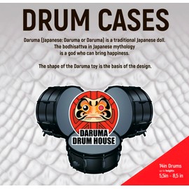 Drum Snare drum case 14in X 5.5in up to 8.5in. Max performance for Drums. It is not drum bags - hard roto drums case - DARUMA series (yellow)