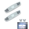 WELNENT Bicycle Wheel Reflectors JIS/BS/AS/CPSC 2pcs Warning MTB Road (Clear)