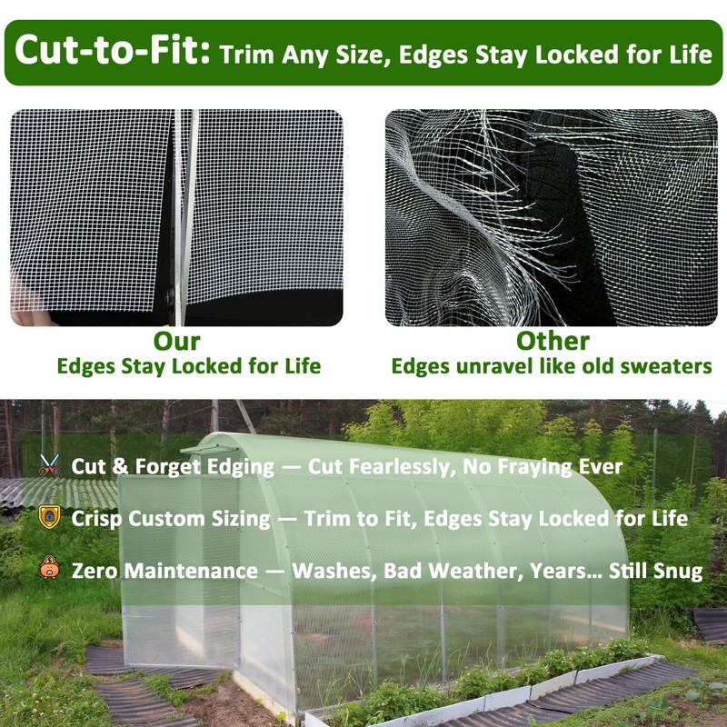 ESOHOT Garden Netting 10x33Ft Mesh-Locking Technology Plants Cover Thicker Durable