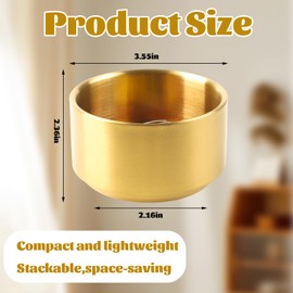 loghohu Paper Clip Holder Gold Paperclip Holders for Desk Metal Binder Clip Holder Bowls Paper Clip Dispenser Organizer for Holding Small Parts Office Accessories Space-Saving Desktop Organizer