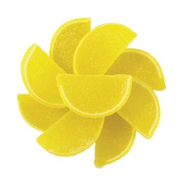 NY Spice Shop Lemon Jelly Candy Slices - 8 Ounce Jelly Fruit Candy - Dried Lemon Slices - Super Lemon Candy Candied Lemon Slices For Old-Fashioned Sweets Lovers