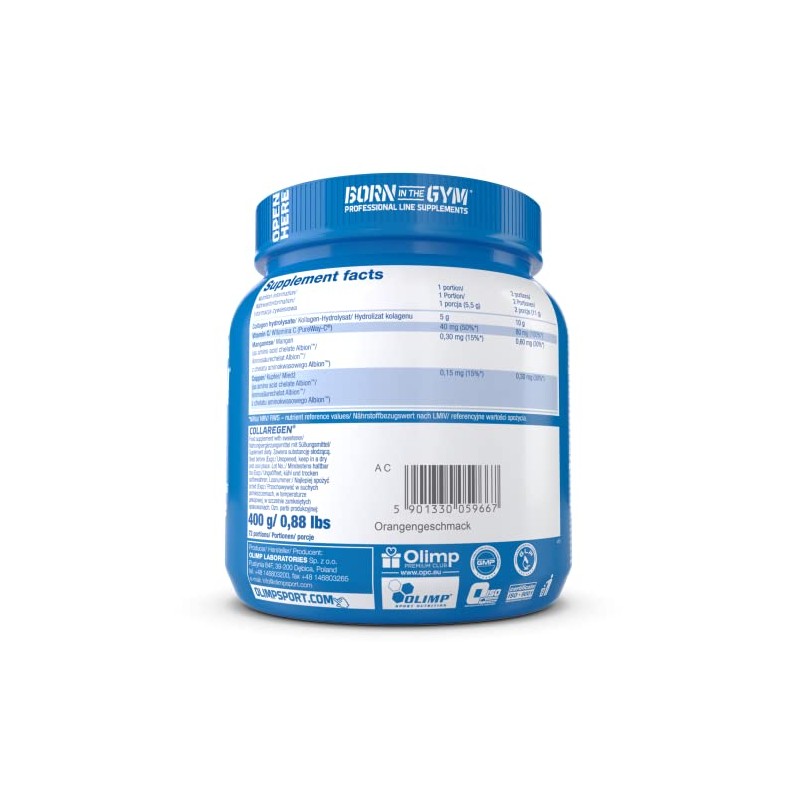 OLIMP SPORT NUTRITION Olimp Labs Collaregen Mineral Supplement, Orange Flavour