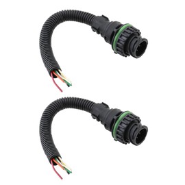 VGOL Pack of 2 6/7-pin connector for rear lights, male repair plug, replacement part 967650-1 962999-1, compatible with man, compatible with DAF, compatible with sprinter, compatible with Luton