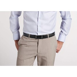 CHAOREN Click Belt for men - Mens Leather Belt 1 3/8" for Dress and Casual - Micro Adjustable Belt Fit Everywhere