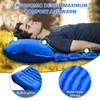 Camping Sleeping Pad with Pillow Built-in Foot Pump Inflatable Sleeping
