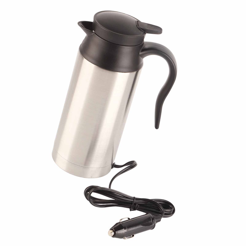 750ML Stainless Steel Car Electric Kettle Coffee Tea for Thermos