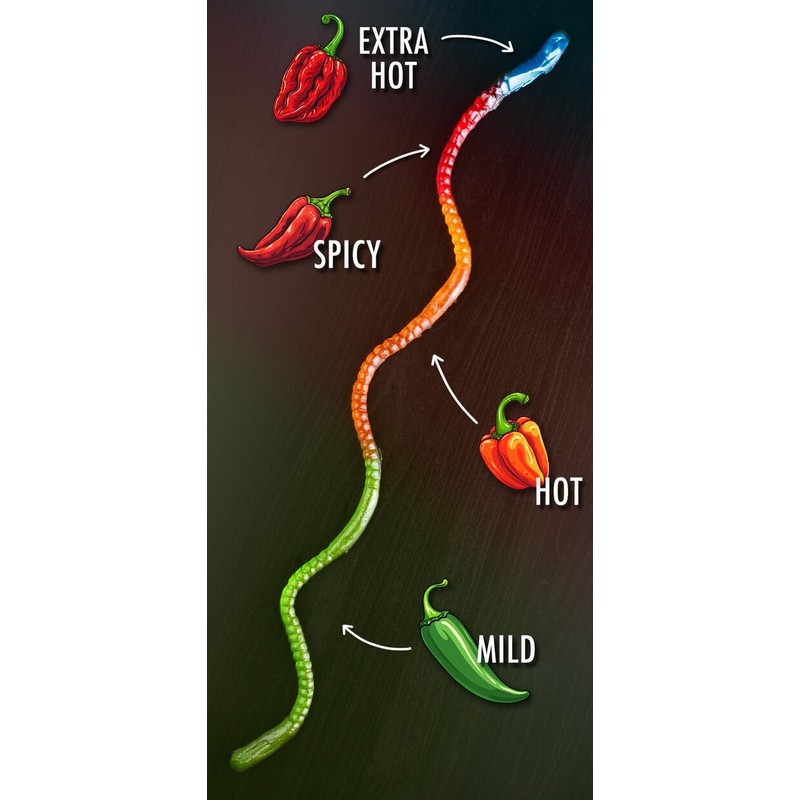 The Gummy Fireworm™ - Two feet of increasing spiciness