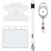 | 4 Piece ID Badge Set White | Set Includes