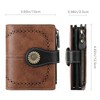 SENDEFN Small Womens Wallet Leather Bifold Card Holder RFID Blocking