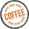 Coffee Vintage Drink Stamp Car Bumper Sticker Decal 5" x 5"
