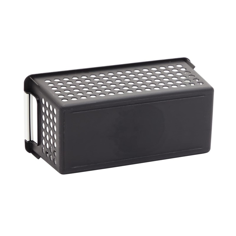 Farmlyn Creek 4-Pack Black Plastic Baskets for Organizing Bathroom, Laundry