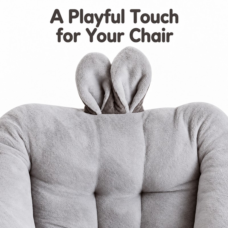 Rabbit Ear Seat and Back Cushion - Polyester Fabric with
